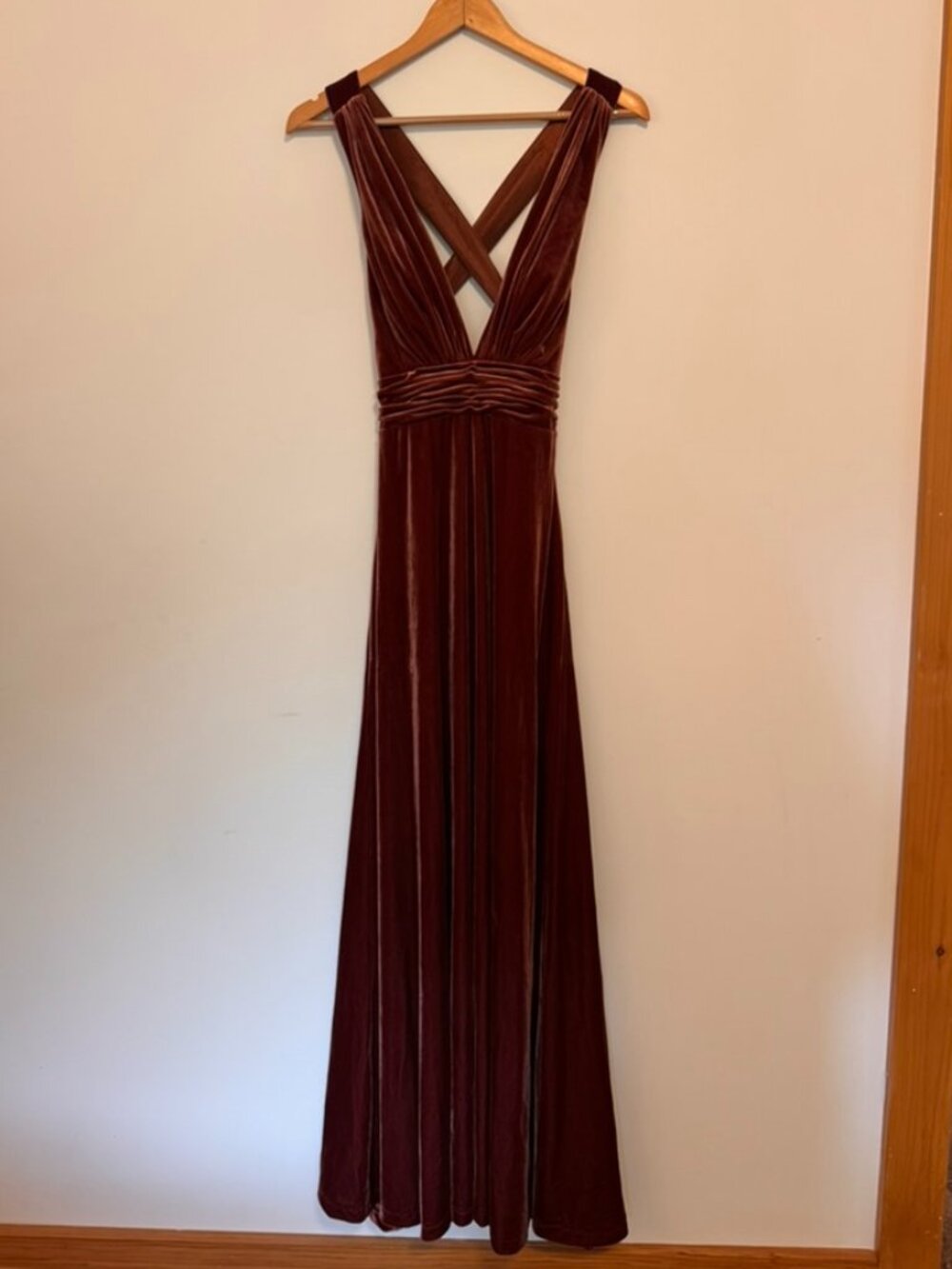 Revelry satin rose dress